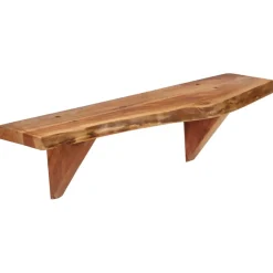vidaXL Wandschappen 2 st 60x20x18 cm massief acaciahout