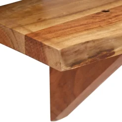 vidaXL Wandschappen 2 st 60x20x18 cm massief acaciahout