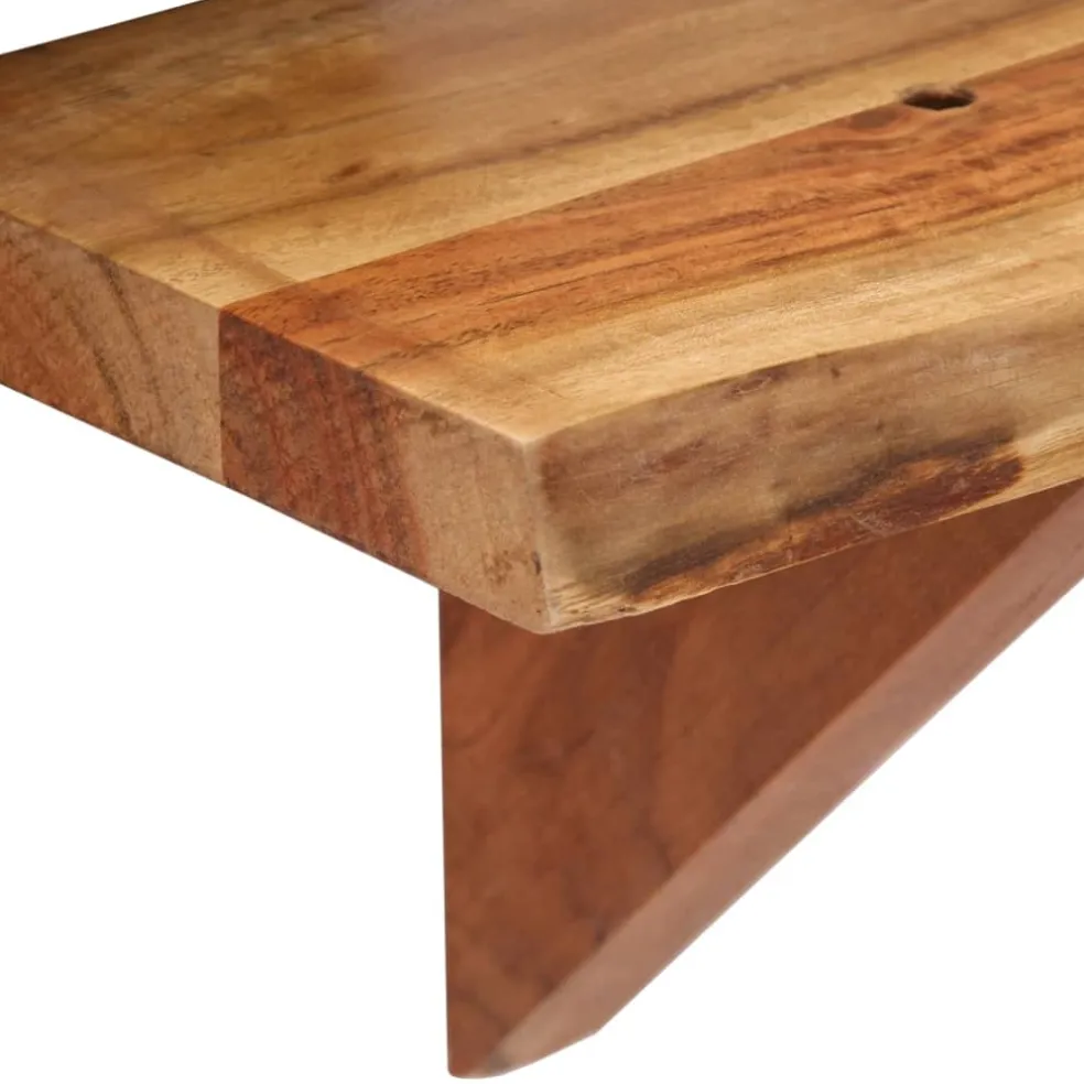 vidaXL Wandschappen 2 st 60x20x18 cm massief acaciahout