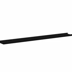 vidaXL Wandschappen 2 st 100x9x3 cm zwart