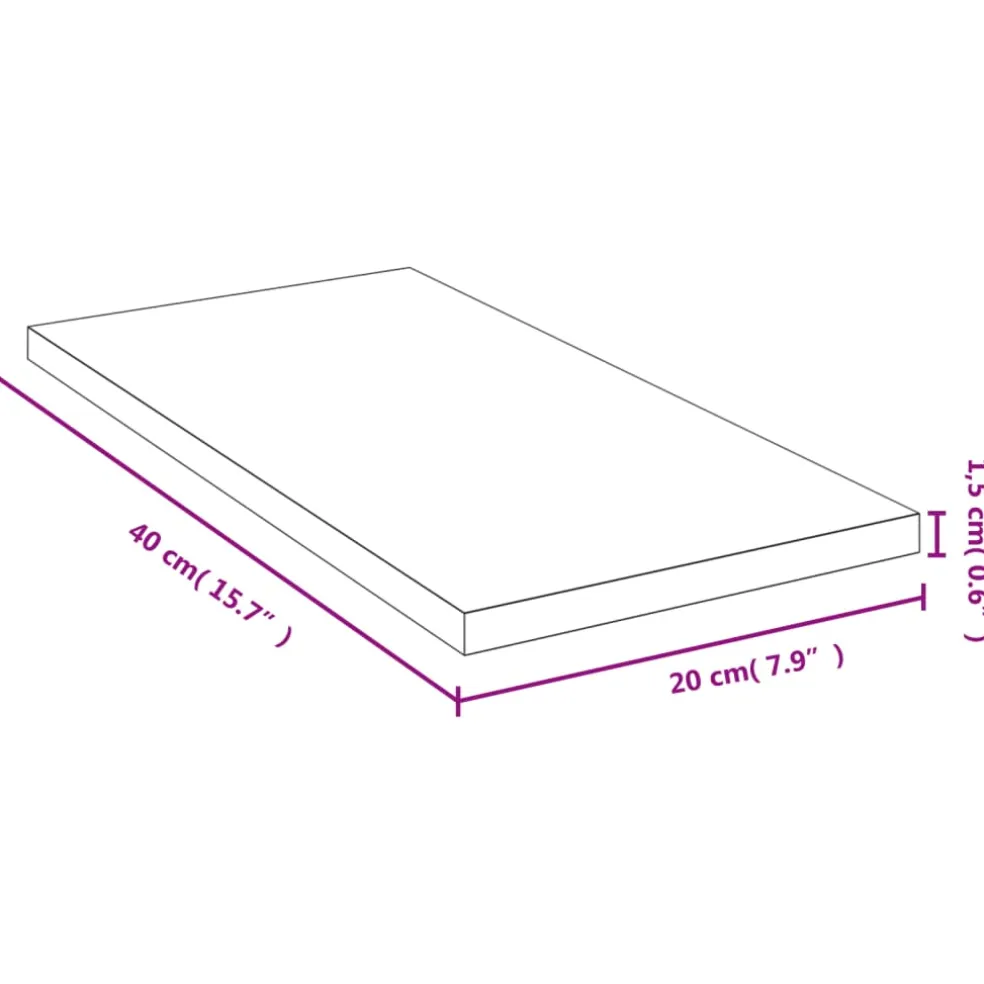 vidaXL Wandschap 40x20x1,5 cm bamboe