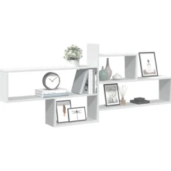vidaXL Wandschap 167,5x18x68 cm bewerkt hout wit