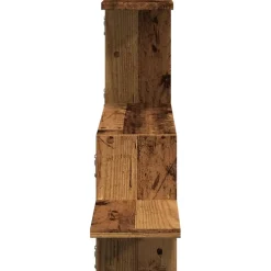 vidaXL Wandschap 104x15x49 cm bewerkt hout oud houtkleurig