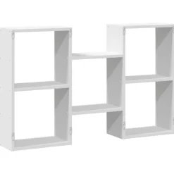 vidaXL Wandschap 96x18x60 cm bewerkt hout wit
