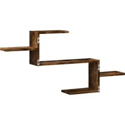vidaXL Wandschap 104x15x49 cm bewerkt hout gerookt eikenkleurig