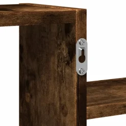 vidaXL Wandschap 104x15x49 cm bewerkt hout gerookt eikenkleurig