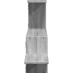 vidaXL Wandschap 104x15x49 cm bewerkt hout grijs sonoma eikenkleurig