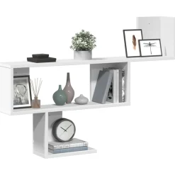 vidaXL Wandschap 100x15x70 cm bewerkt hout wit