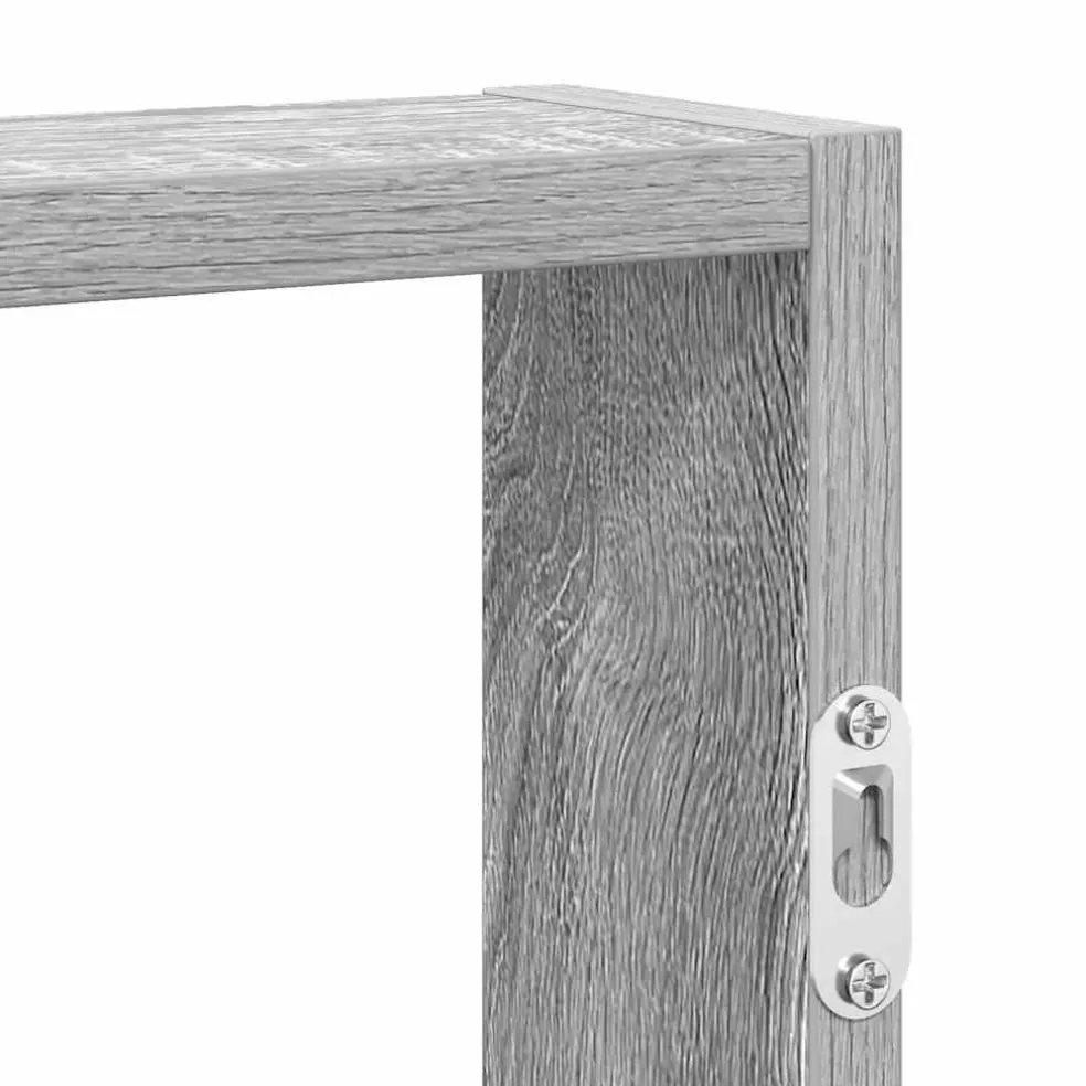 vidaXL Wandschap 43x9x60 cm bewerkt hout grijs sonoma eikenkleurig