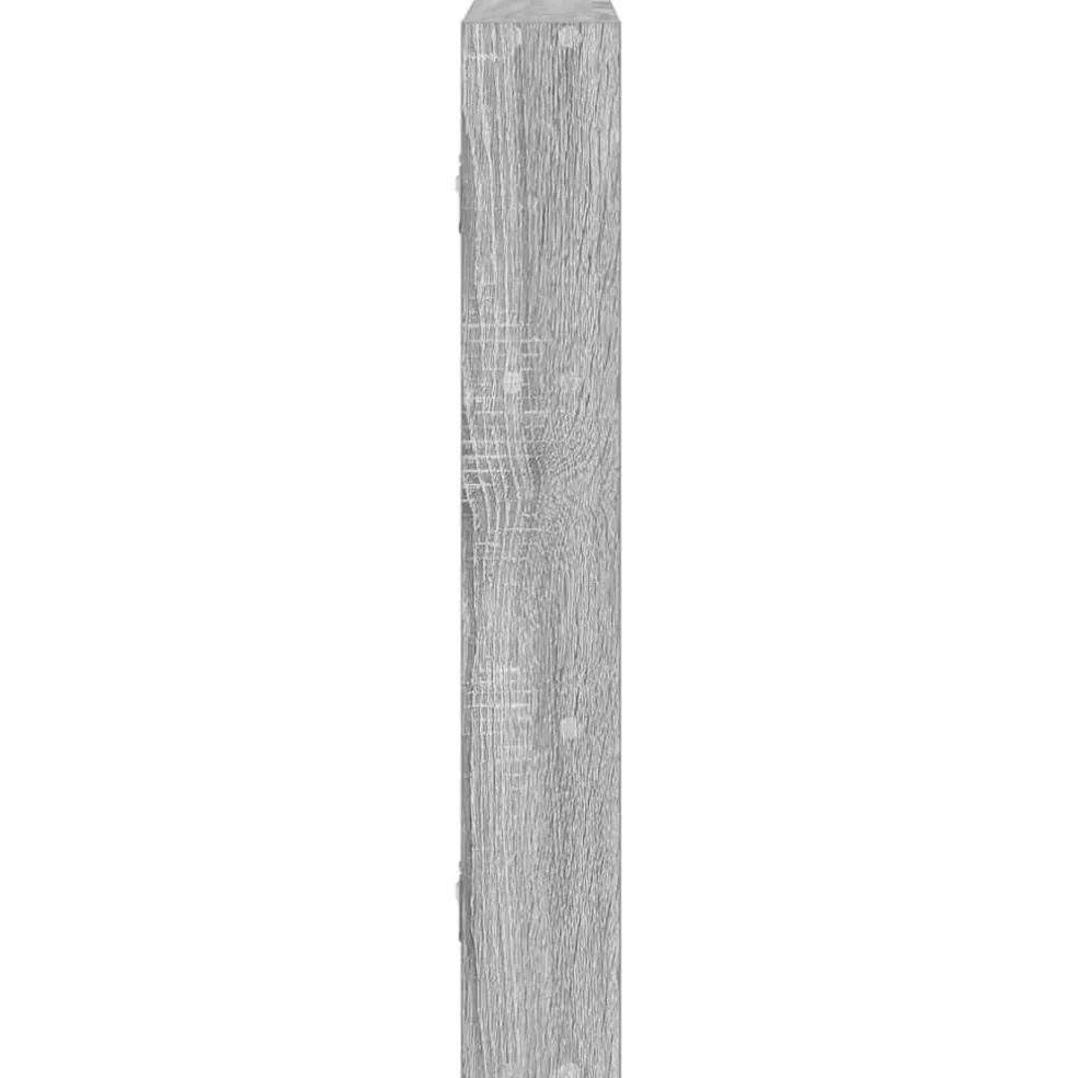 vidaXL Wandschap 43x9x60 cm bewerkt hout grijs sonoma eikenkleurig