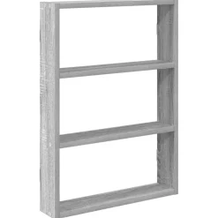 vidaXL Wandschap 43x9x60 cm bewerkt hout grijs sonoma eikenkleurig