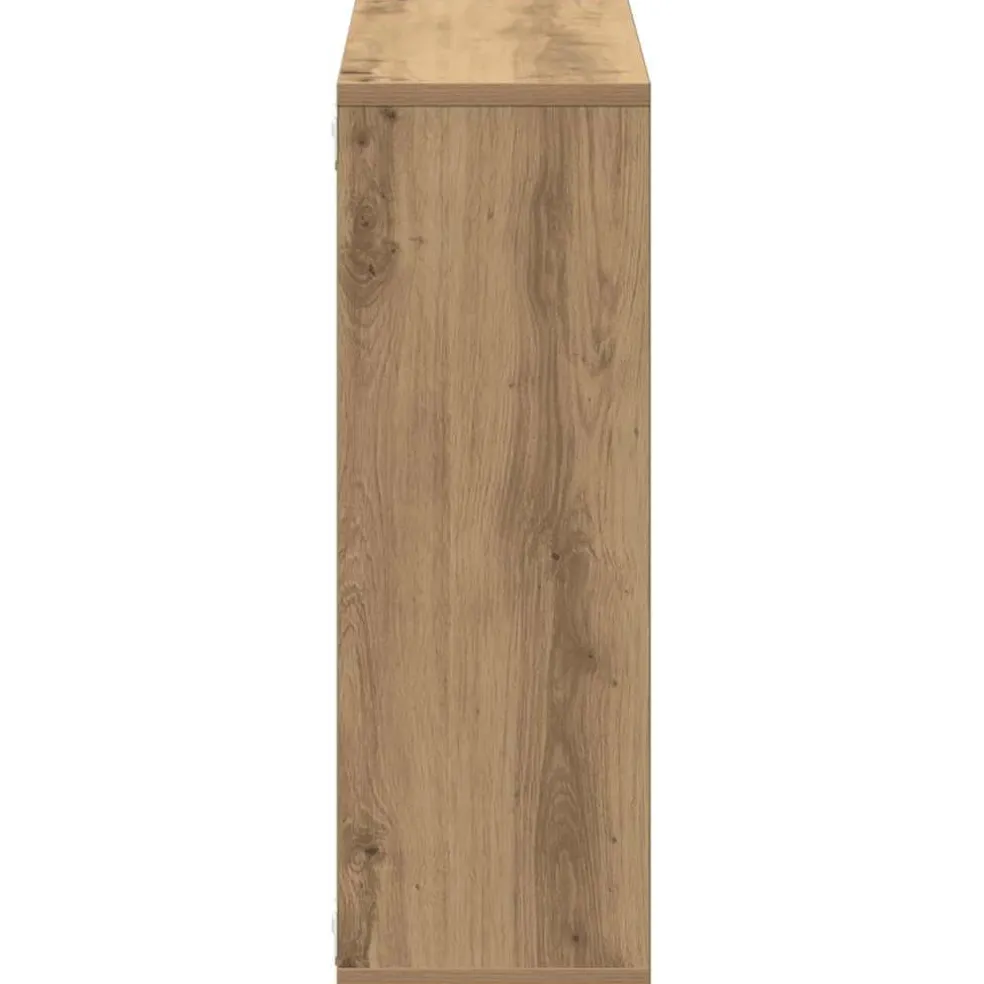 vidaXL Wandschap 104x20x58,5 cm bewerkt hout artisanaal eikenkleurig
