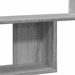vidaXL Wandschap 100x15x70 cm bewerkt hout grijs sonoma eikenkleurig