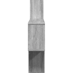 vidaXL Wandschap 100x15x70 cm bewerkt hout grijs sonoma eikenkleurig