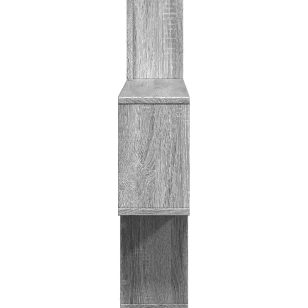 vidaXL Wandschap 100x15x70 cm bewerkt hout grijs sonoma eikenkleurig