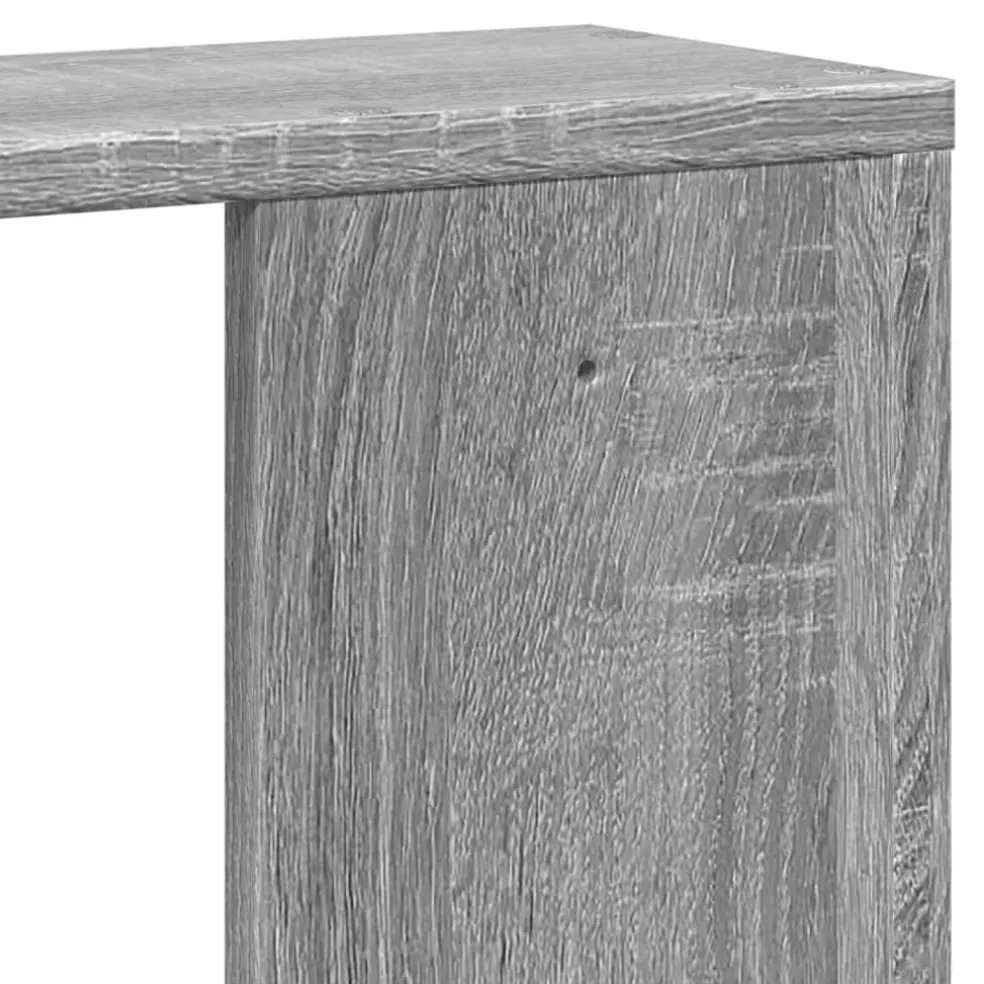 vidaXL Wandschap 100x15x70 cm bewerkt hout grijs sonoma eikenkleurig