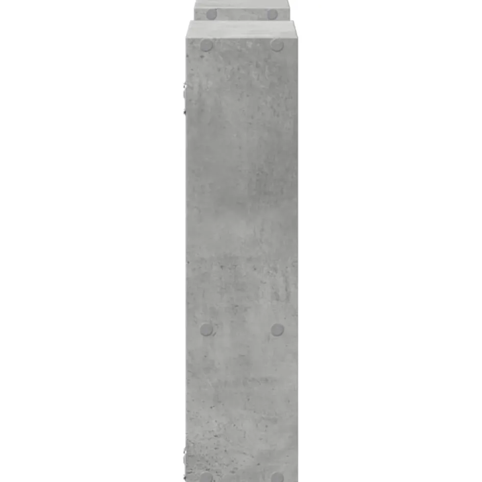 vidaXL Wandschap 99x15x60 cm bewerkt hout betongrijs