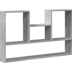 vidaXL Wandschap 99x15x60 cm bewerkt hout betongrijs