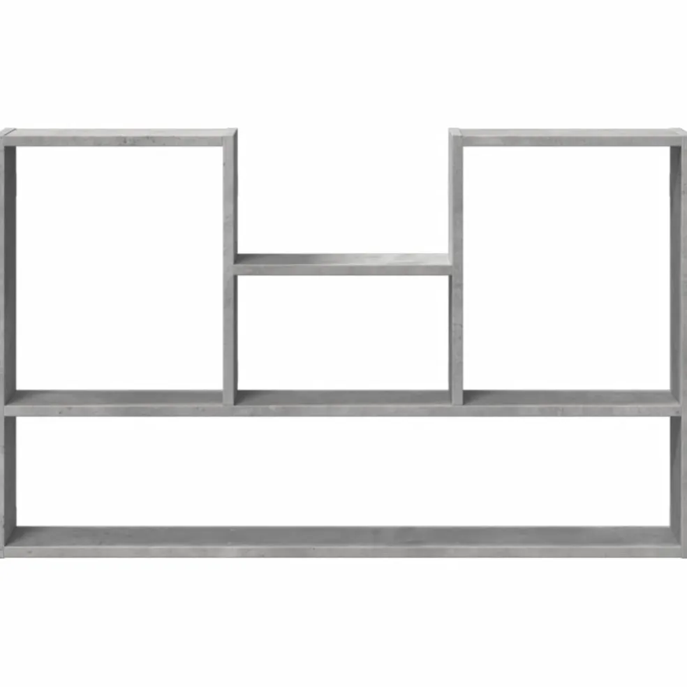 vidaXL Wandschap 99x15x60 cm bewerkt hout betongrijs
