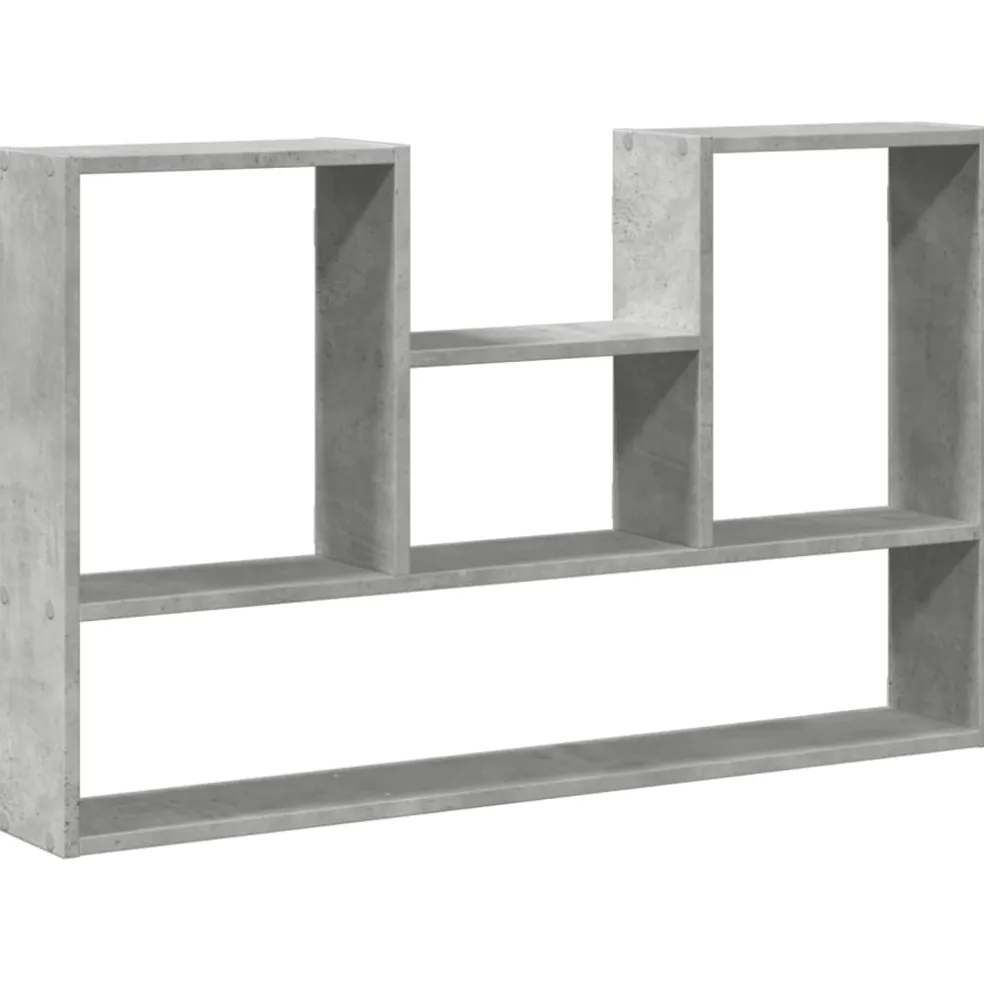 vidaXL Wandschap 99x15x60 cm bewerkt hout betongrijs