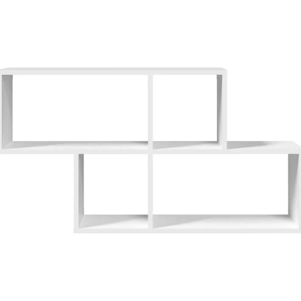 vidaXL Wandschap 100x20x53 cm bewerkt hout wit
