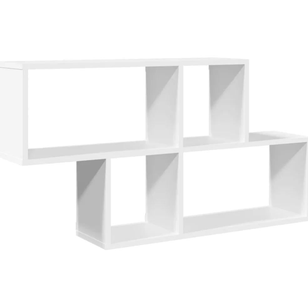 vidaXL Wandschap 100x20x53 cm bewerkt hout wit