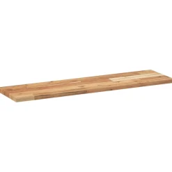 vidaXL Wandschap zwevend olieafwerking 80x20x2 cm massief acaciahout