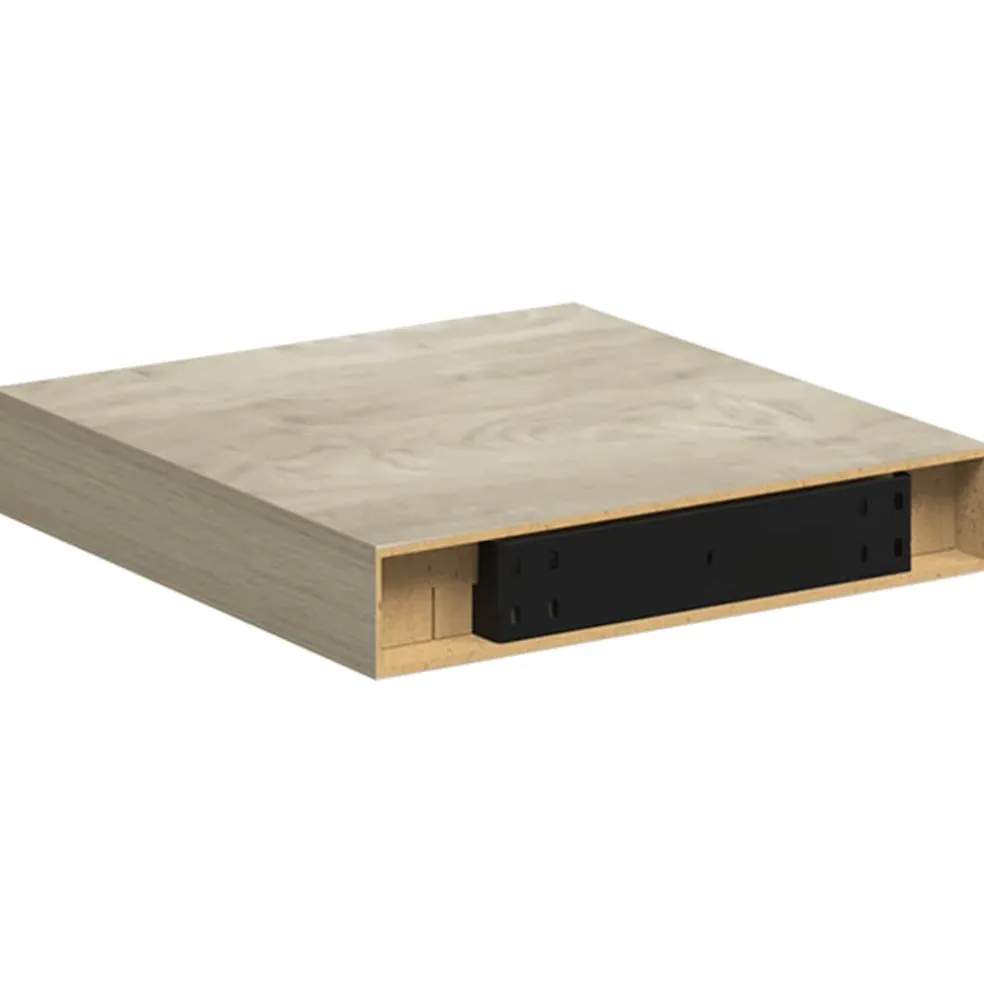 vidaXL Wandschap zwevend 23x23,5x3,8 cm MDF eikenkleur