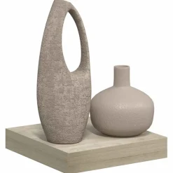 vidaXL Wandschap zwevend 23x23,5x3,8 cm MDF eikenkleur