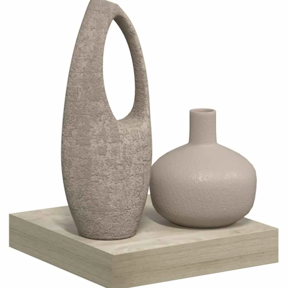 vidaXL Wandschap zwevend 23x23,5x3,8 cm MDF eikenkleur