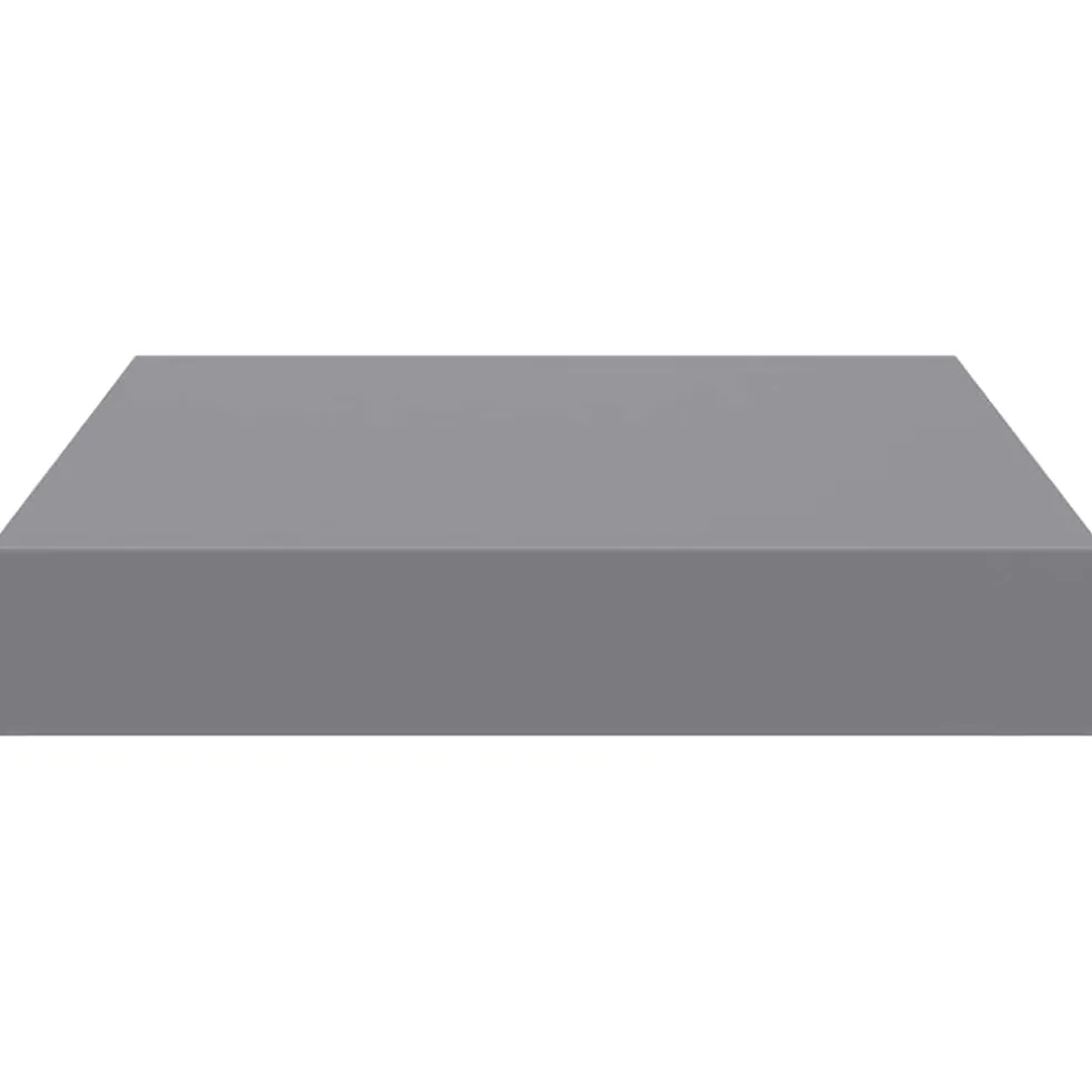 vidaXL Wandschap zwevend 23x23,5x3,8 cm MDF grijs