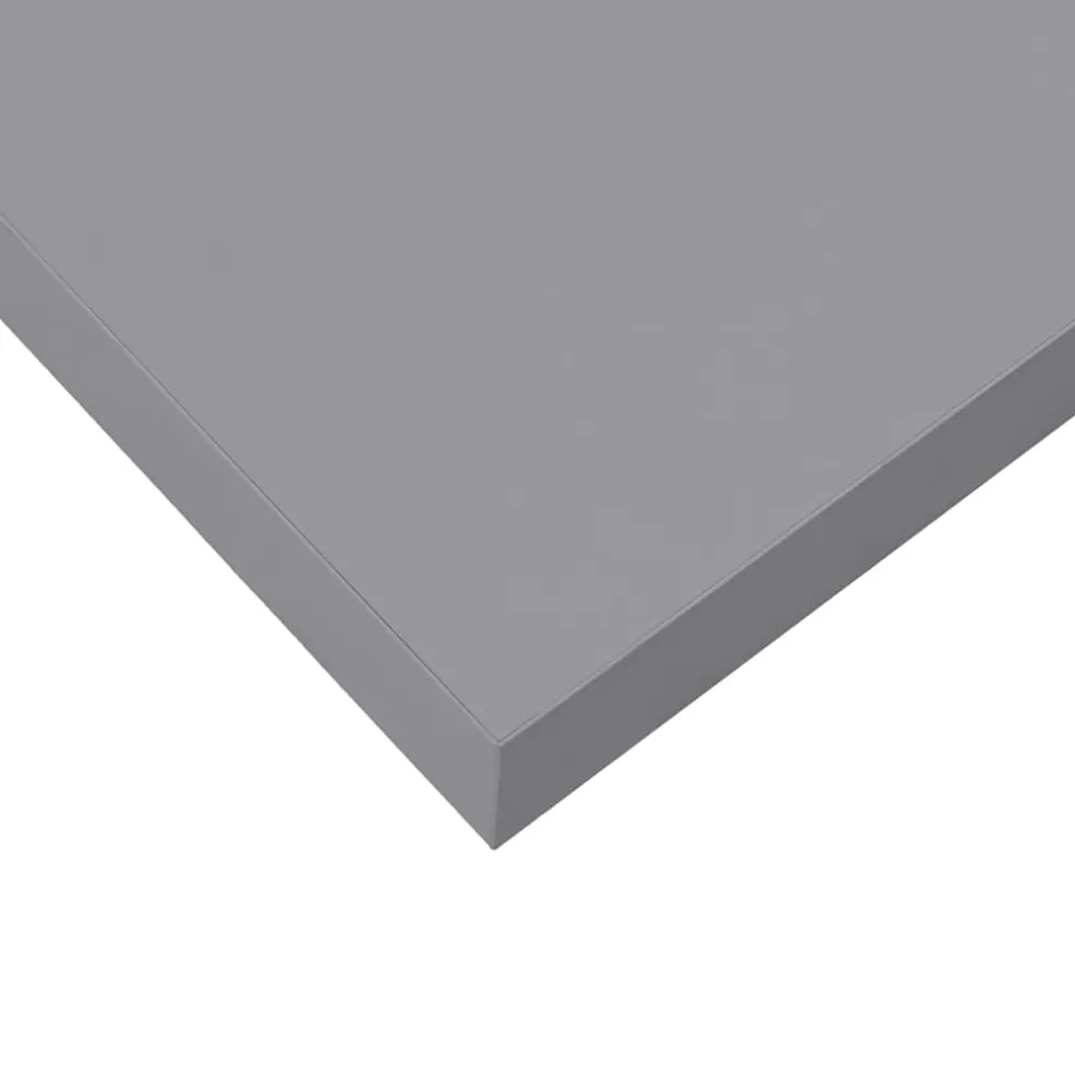 vidaXL Wandschap zwevend 23x23,5x3,8 cm MDF grijs