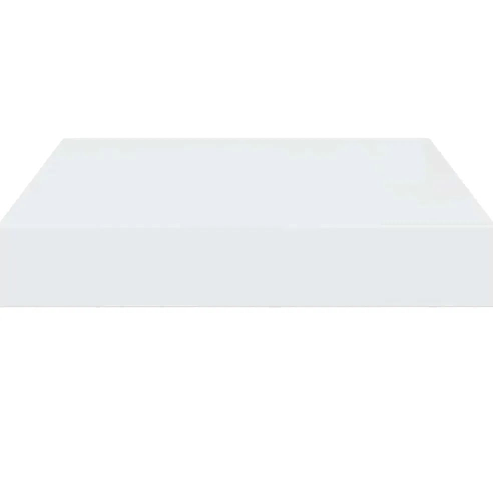 vidaXL Wandschap zwevend 23x23,5x3,8 cm MDF hoogglans wit