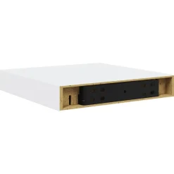 vidaXL Wandschap zwevend 23x23,5x3,8 cm MDF hoogglans wit