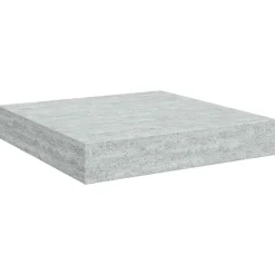 vidaXL Wandschap zwevend 23x23,5x3,8 cm MDF betongrijs