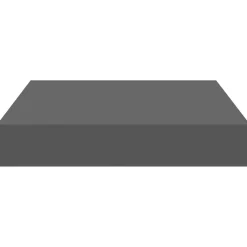 vidaXL Wandschap zwevend 23x23,5x3,8 cm MDF hoogglans grijs