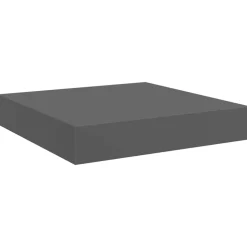 vidaXL Wandschap zwevend 23x23,5x3,8 cm MDF hoogglans grijs