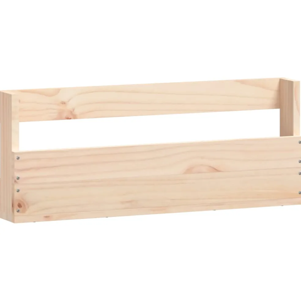 vidaXL Wandschoenenrekken 2 st 59x9x23 cm massief grenenhout