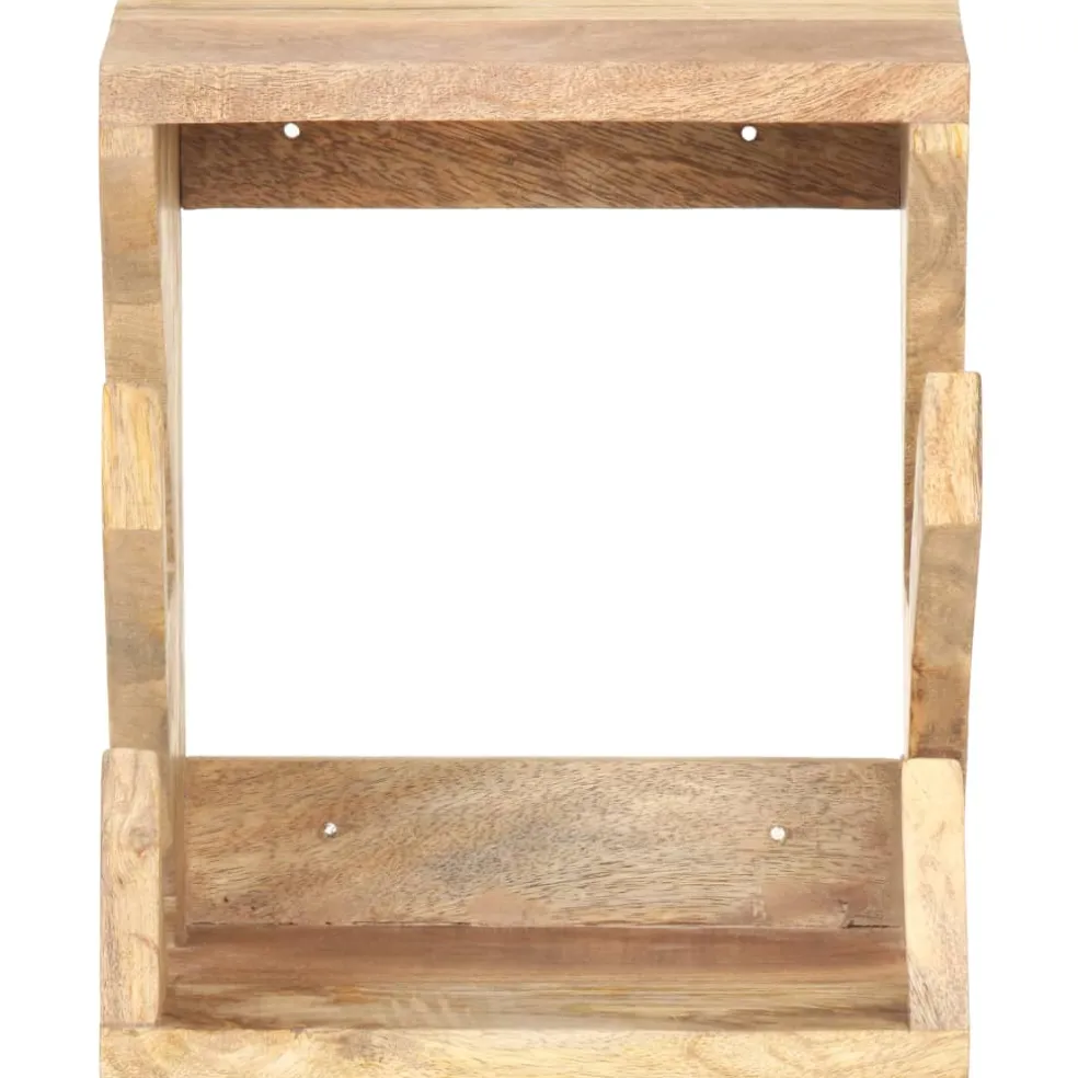 vidaXL Wandskateboardhouder 25x20x30 cm massief mangohout