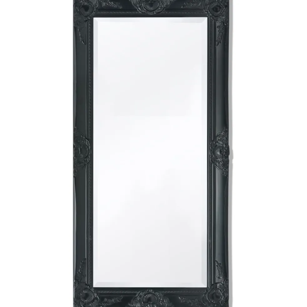 vidaXL Wandspiegel Barok 100 x 50 cm zwart