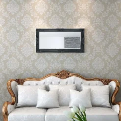 vidaXL Wandspiegel Barok 100 x 50 cm zwart