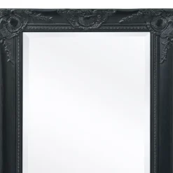 vidaXL Wandspiegel Barok 100 x 50 cm zwart