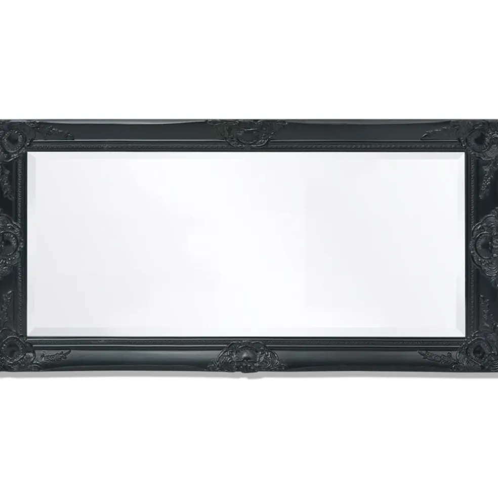 vidaXL Wandspiegel Barok 100 x 50 cm zwart