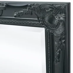 vidaXL Wandspiegel Barok 100 x 50 cm zwart