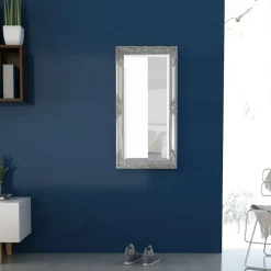 vidaXL Wandspiegel Barok 100 x 50 cm zilver