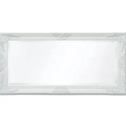 vidaXL Wandspiegel Barok 100 x 50 cm wit