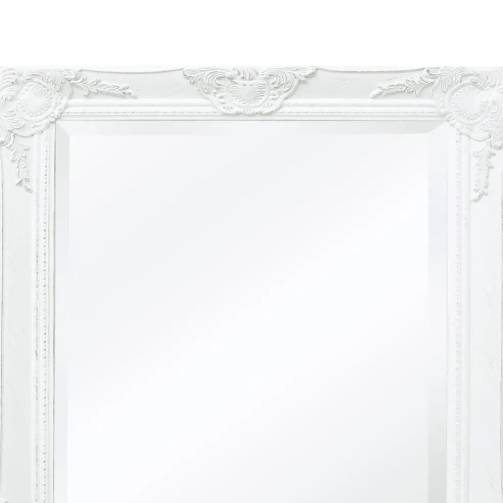 vidaXL Wandspiegel Barok 100 x 50 cm wit