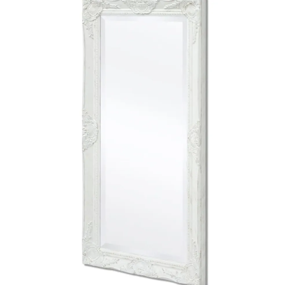 vidaXL Wandspiegel Barok 100 x 50 cm wit