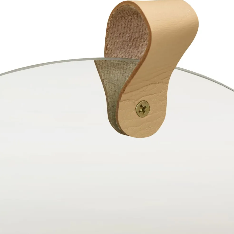 vidaXL Wandspiegel 35 cm massief grenenhout