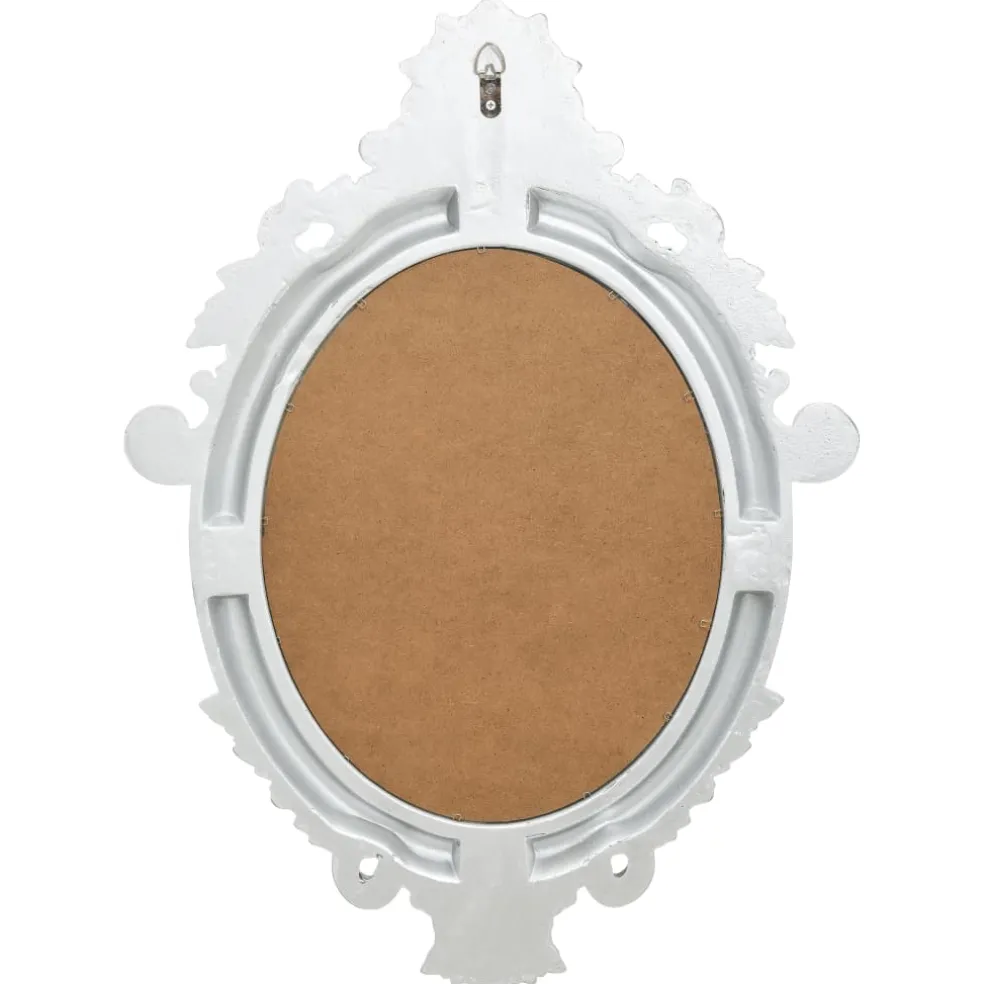 vidaXL Wandspiegel kasteel stijl 56x76 cm zilverkleurig